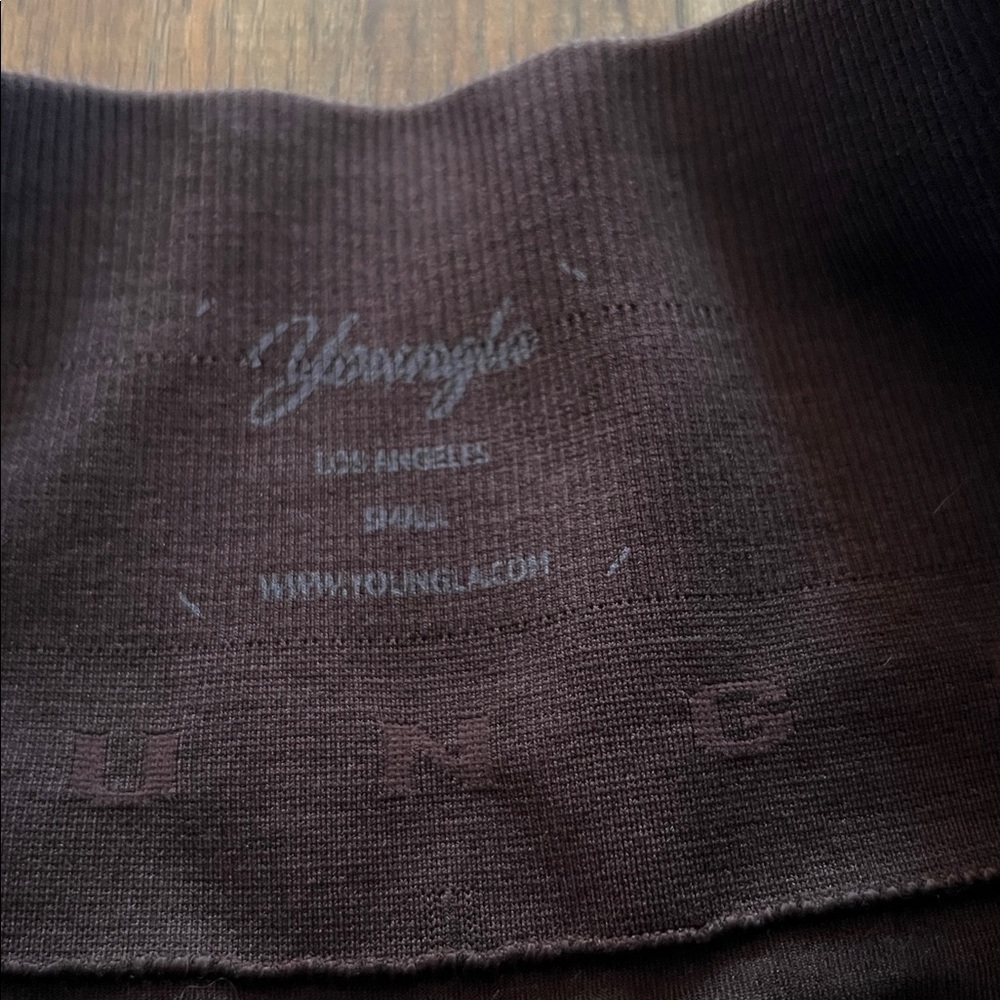 YoungLA Women's Chocolate Athletic Shorts - Picture 3 of 4